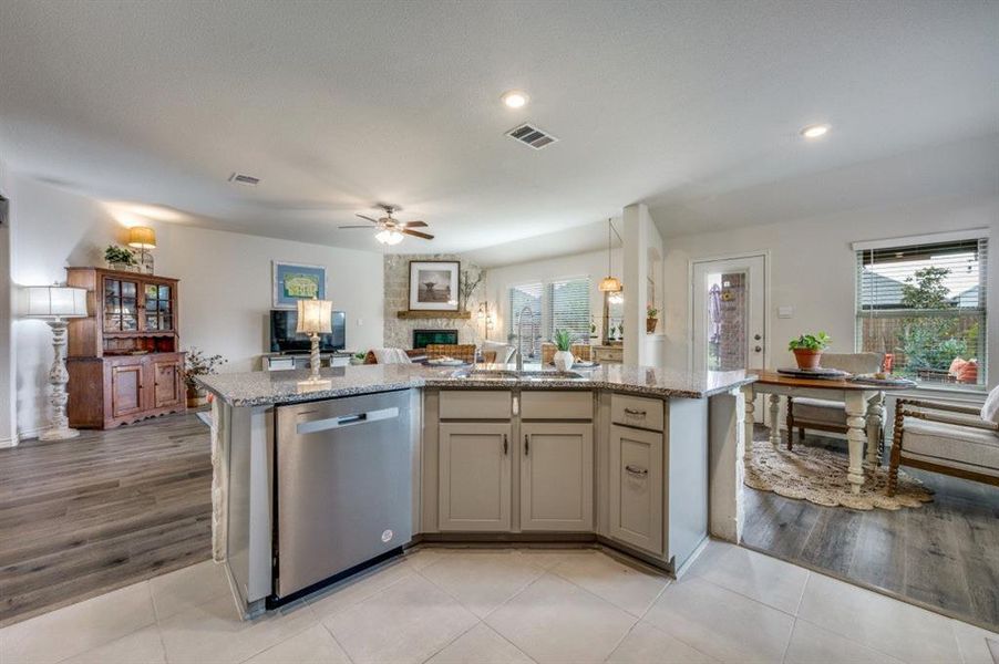 Furnished interior view inside a new home in , Aubrey (Image 14). Furnished interior view inside a new home in , Aubrey (Image 14).