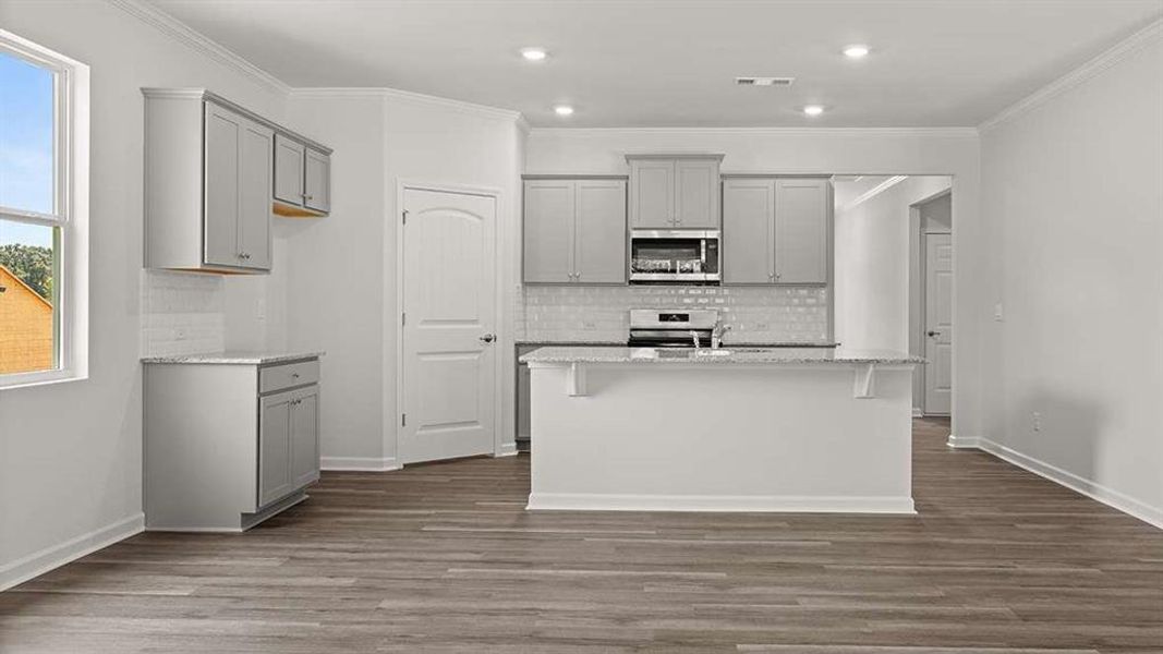 Furnished interior view inside a new home in , Atlanta (Image 3). Furnished interior view inside a new home in , Atlanta (Image 3).