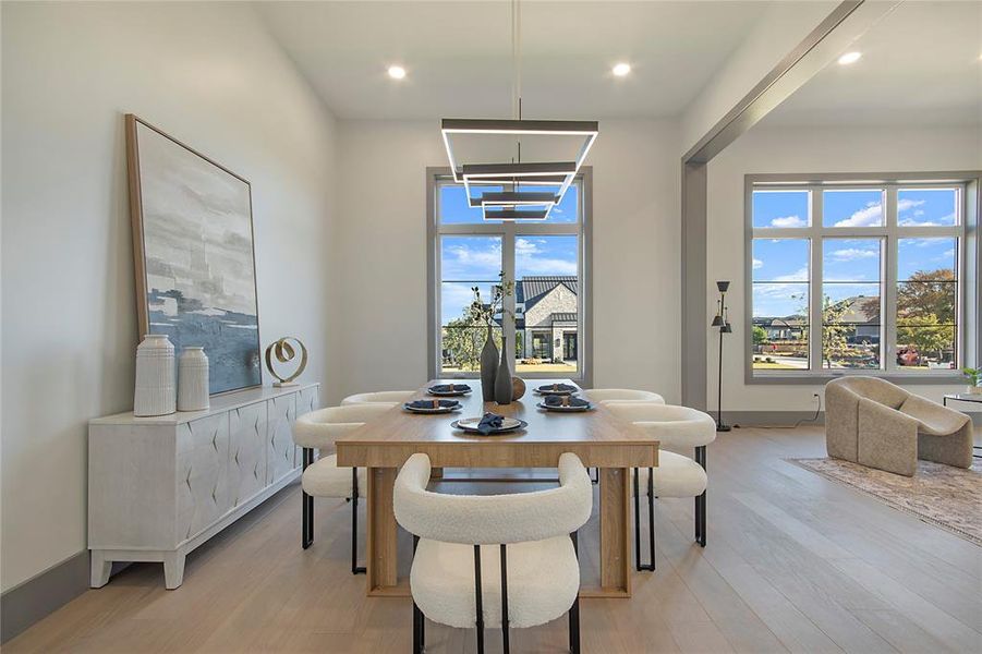 Furnished interior view inside a new home in , Heath (Image 24).