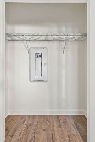 Bedroom Closet and Media Enclosure in the Grayson