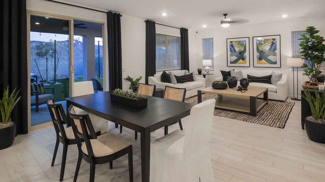 Representative furnished interior of a home built from the 4004 by Risewell Homes in Teravalis, Buckeye (Image 4). Representative furnished interior of a home built from the 4004 by Risewell Homes in Teravalis, Buckeye (Image 4).