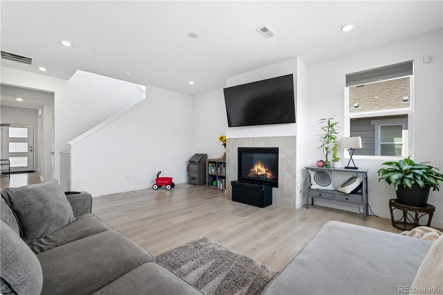 Furnished interior view inside a new home in Ascent Village at Sterling Ranch - Single Family Homes, Littleton (Image 28). Furnished interior view inside a new home in Ascent Village at Sterling Ranch - Single Family Homes, Littleton (Image 28).