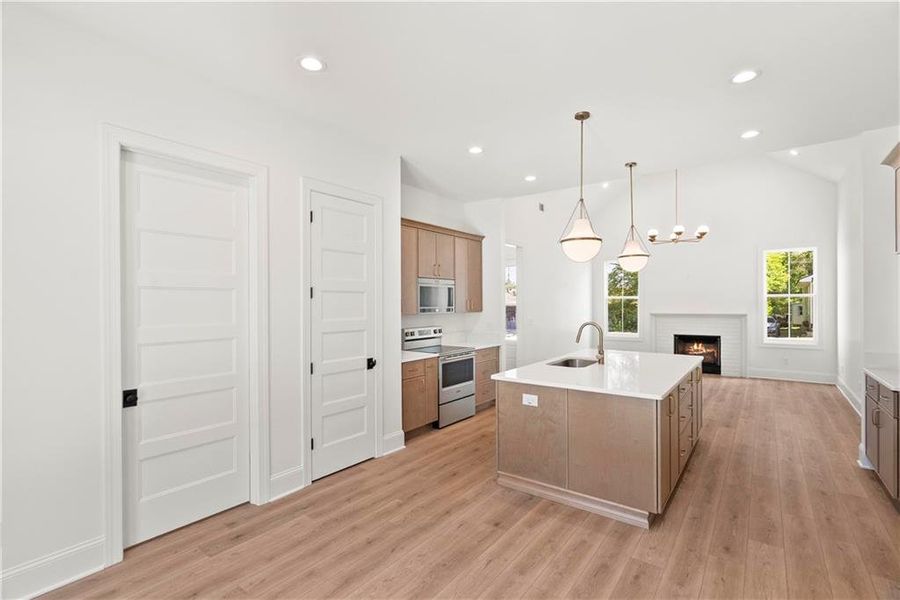 Furnished interior view inside a new home in , Calhoun (Image 6).