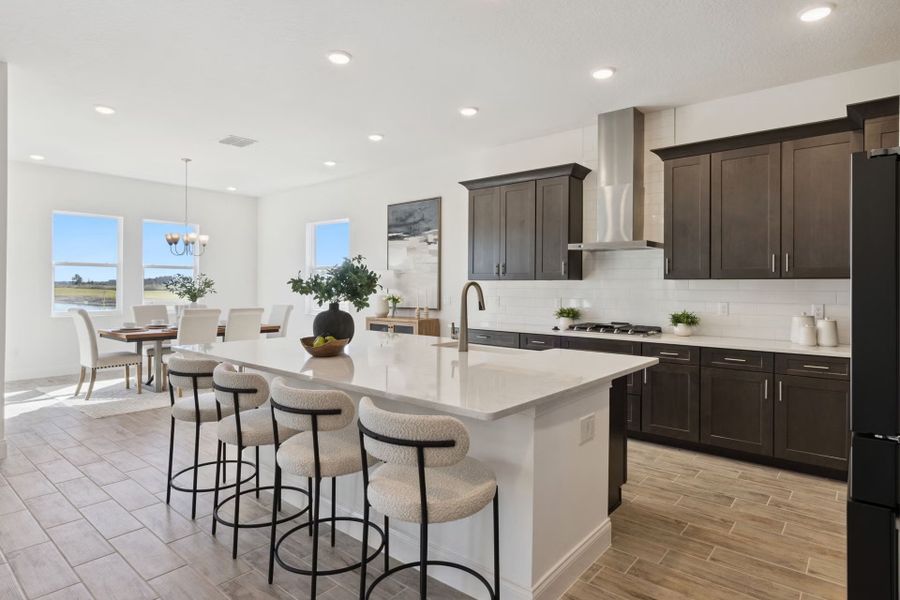Representative furnished interior of a home built from the Yosemite II by Park Square Residential in The Sanctuary at Seaire, Parrish (Image 6).