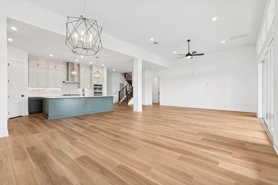Dining Area - Family Room - Kitchen
