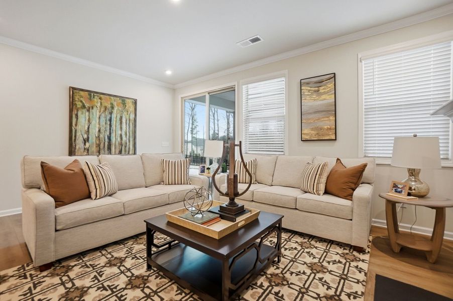 Furnished interior view inside a new home in Roseshire Chase, Huntersville (Image 16).