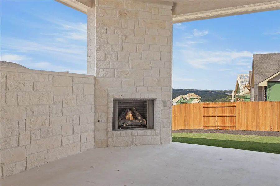 Exterior details and patio area of a home in Sweetwater, Austin (Image 14).