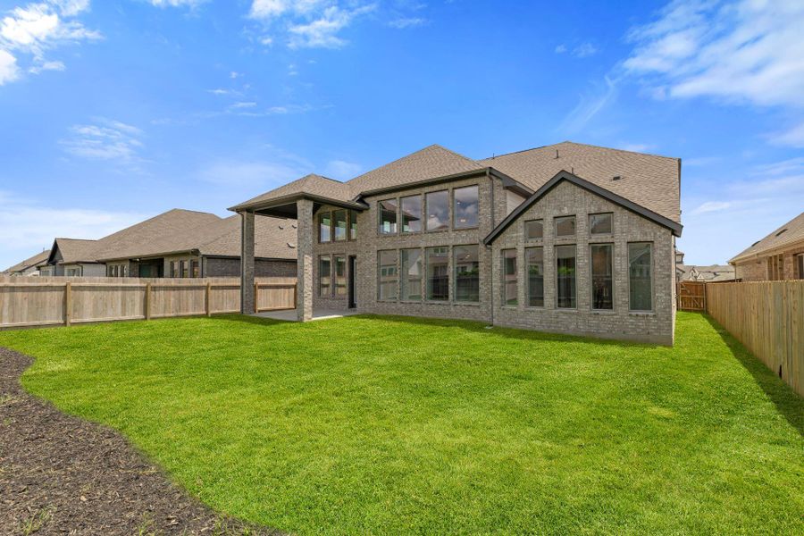 Rear of Home and Private Backyard Rear of Home and Private Backyard