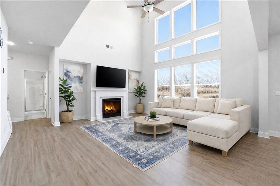 Furnished interior view inside a new home in Carmichael Farms, Canton (Image 9).