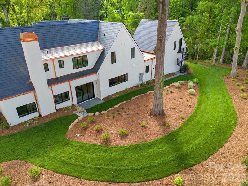 Exterior details and patio area of a home in , Charlotte (Image 33).