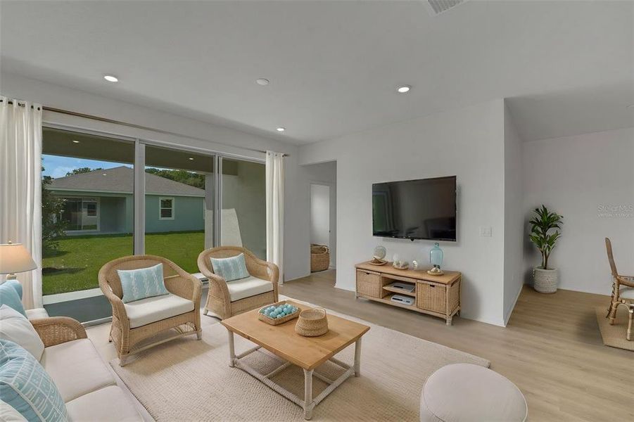 Furnished interior view inside a new home in Tuscan Hills, Dade City (Image 15).