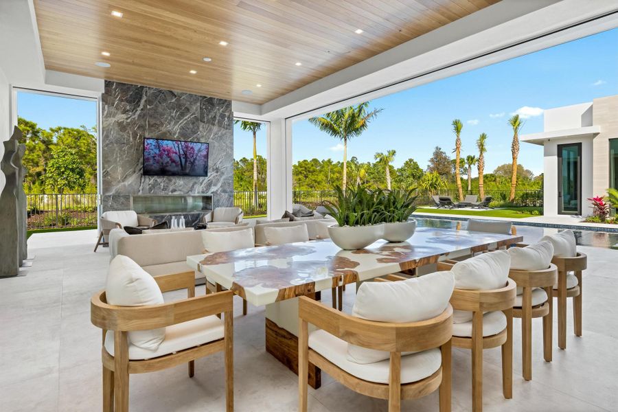 Exterior details and patio area of a home in , Palm Beach Gardens (Image 22). Exterior details and patio area of a home in , Palm Beach Gardens (Image 22).