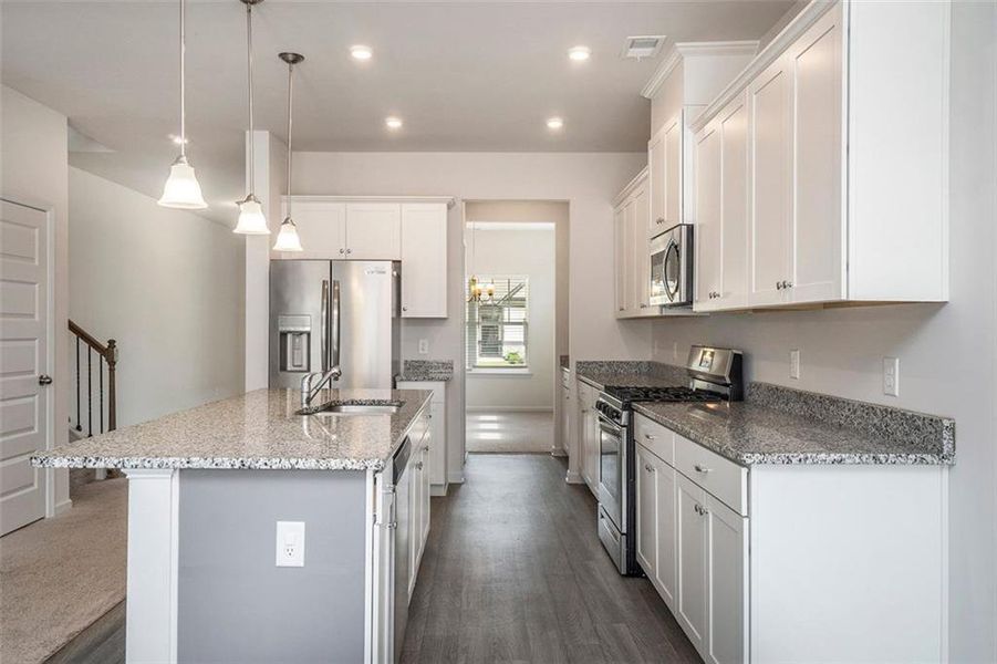 Furnished interior view inside a new home in , Cartersville (Image 11).