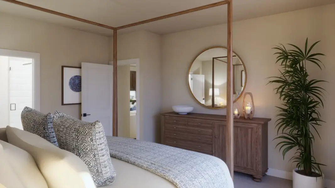 Furnished interior view inside a new home in Freedom at Anthem, Kyle (Image 9).