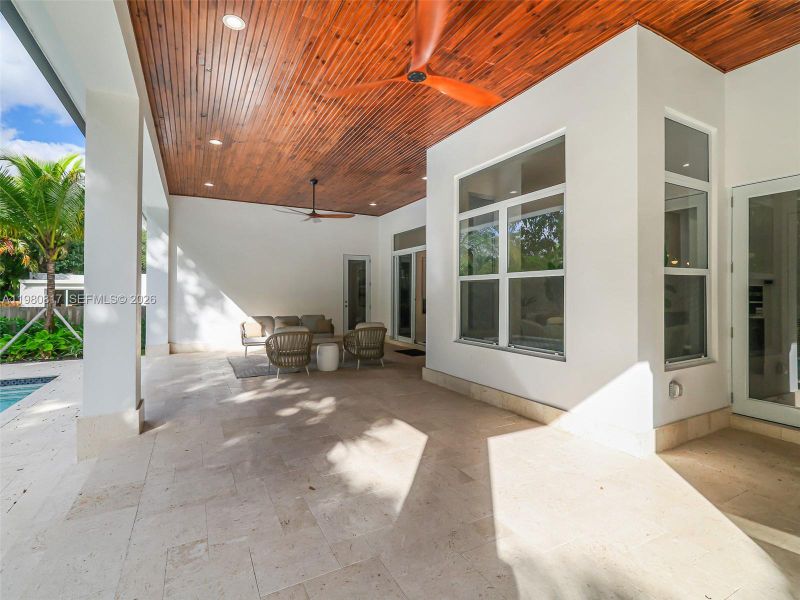 Exterior details and patio area of a home in , Biscayne Park (Image 29).