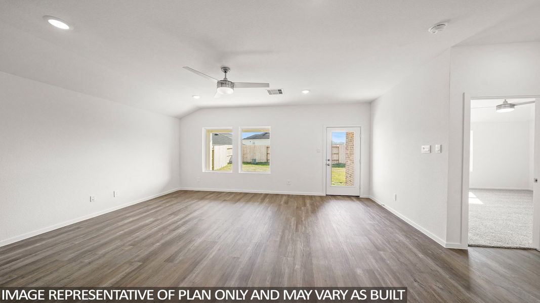 Representative unfurnished interior of a home built from the Harris by D.R. Horton in Sunterra Lakes, Brookshire (Image 11). Representative unfurnished interior of a home built from the Harris by D.R. Horton in Sunterra Lakes, Brookshire (Image 11).