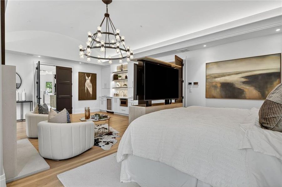 Furnished interior view inside a new home in , Atlanta (Image 39).