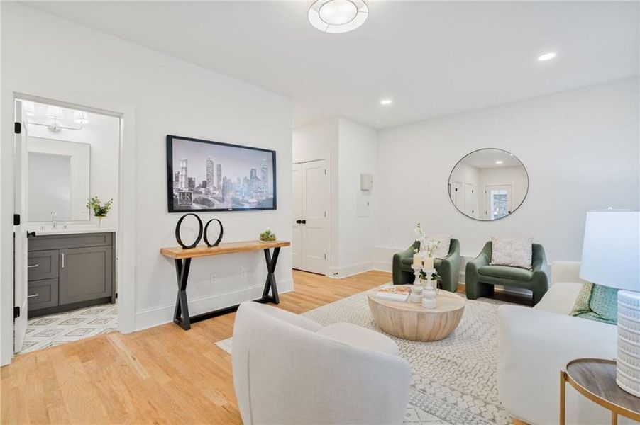 Furnished interior view inside a new home in Pendergrast Farm, Atlanta (Image 48).