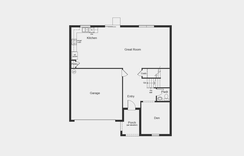 2D floor plan layout for the 2566 by KB Home in Canoe Creek Reserve II, St. Cloud, FL (Image 3).