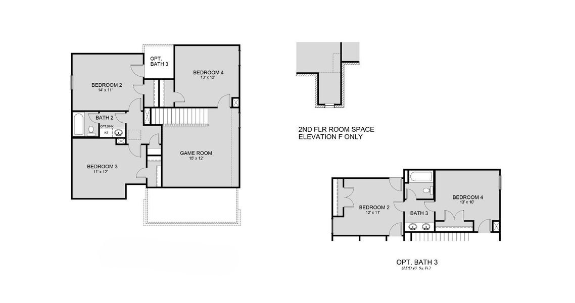 2D floor plan layout for the The Tivoli - Walden on Lake Conroe by Legend Homes in Lake Conroe Area Homes, Montgomery, TX (Image 4). 2D floor plan layout for the The Tivoli - Walden on Lake Conroe by Legend Homes in Lake Conroe Area Homes, Montgomery, TX (Image 4).