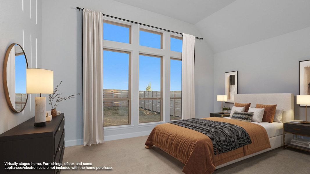 Furnished interior view inside a new home in 6 Creeks, Kyle (Image 6).