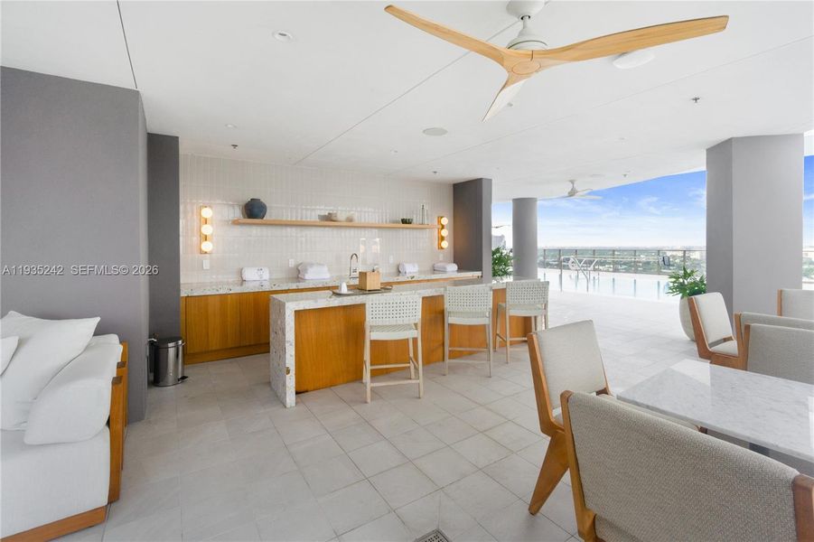Furnished interior view inside a new home in , Miami (Image 18).