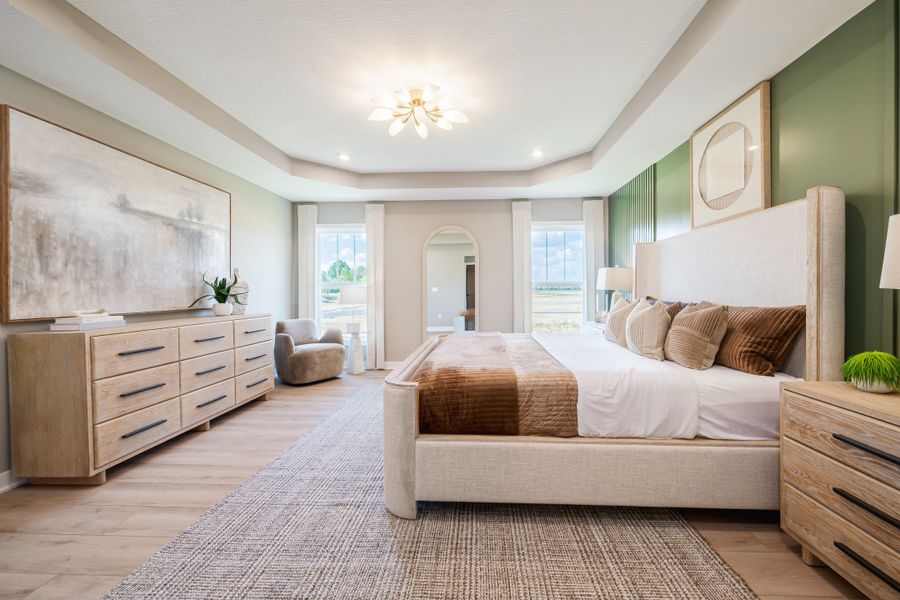 Representative furnished interior of a home built from the Grandin by Fischer Homes in The Dunes at Sandbar, Santa Rosa Beach (Image 36).
