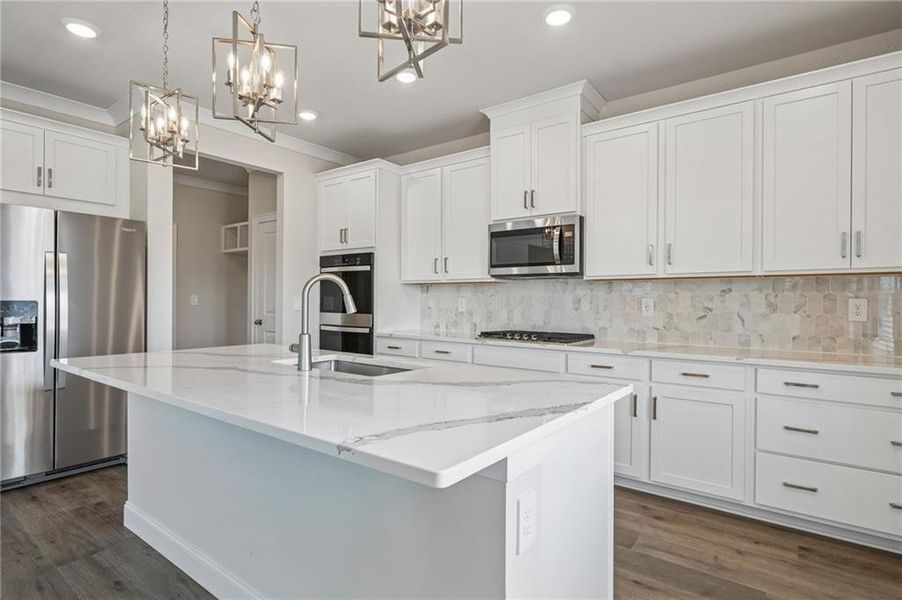 Furnished interior view inside a new home in River Pointe, Monroe (Image 10).