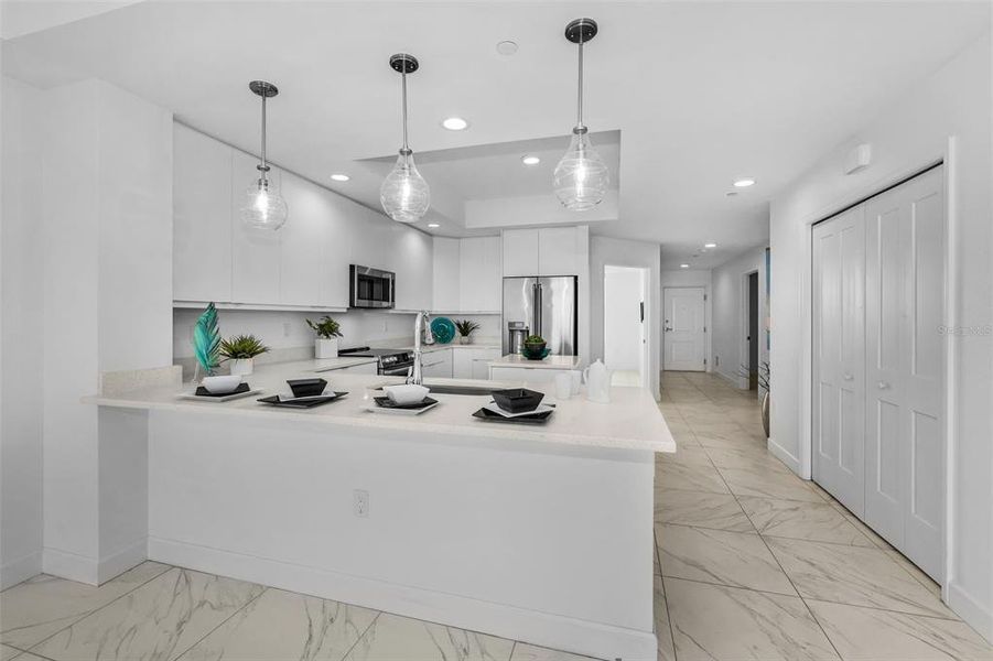 Furnished interior view inside a new home in , Clearwater Beach (Image 3).