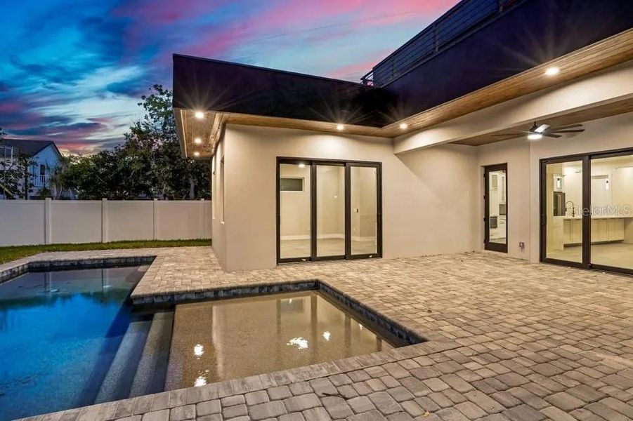 Exterior details and patio area of a home in , Sarasota (Image 46).