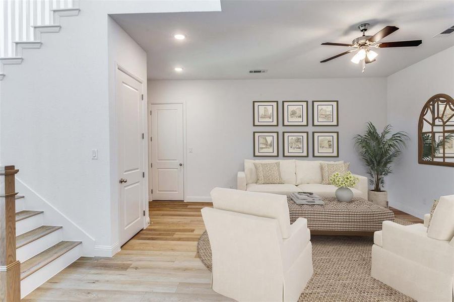Furnished interior view inside a new home in Brookside Phase IV, Benbrook (Image 6).
