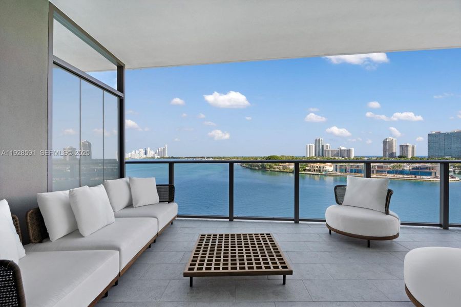 Exterior details and patio area of a home in , Bay Harbor Islands (Image 1). Exterior details and patio area of a home in , Bay Harbor Islands (Image 1).