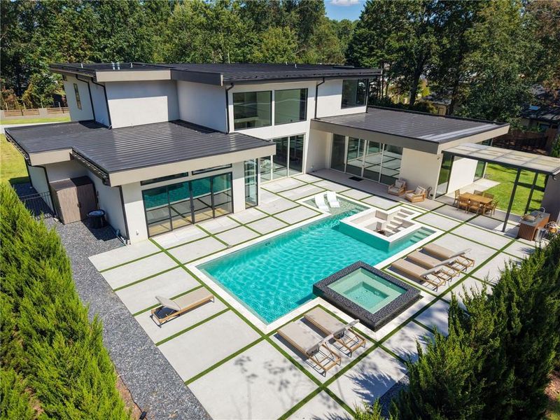 Exterior details and patio area of a home in , Marietta (Image 34).