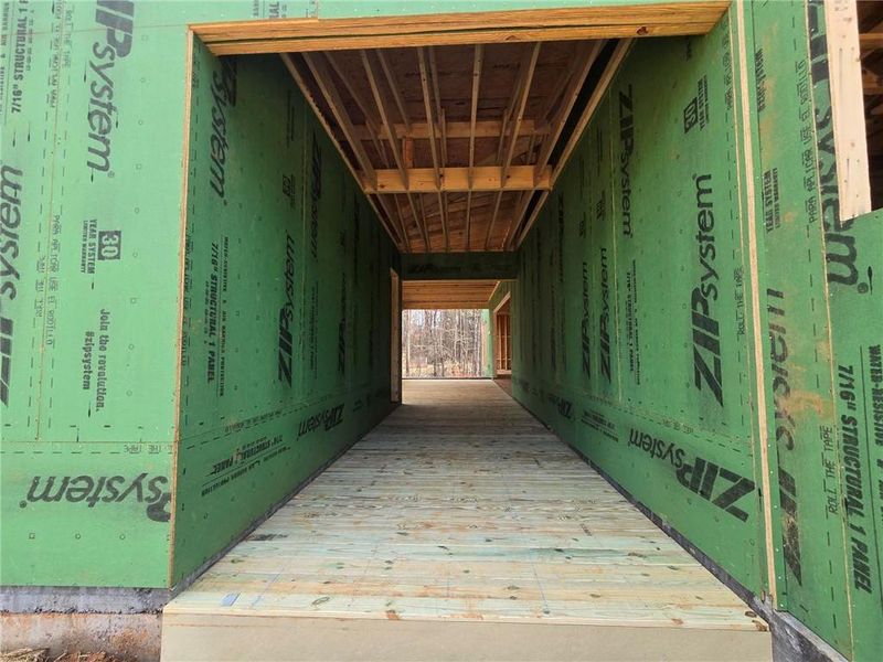 In-progress construction of a new home in Aster, Roswell, GA (Image 46).