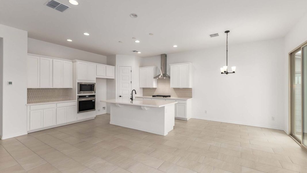 Furnished interior view inside a new home in Arroyo Seco - Hacienda, Buckeye (Image 11).