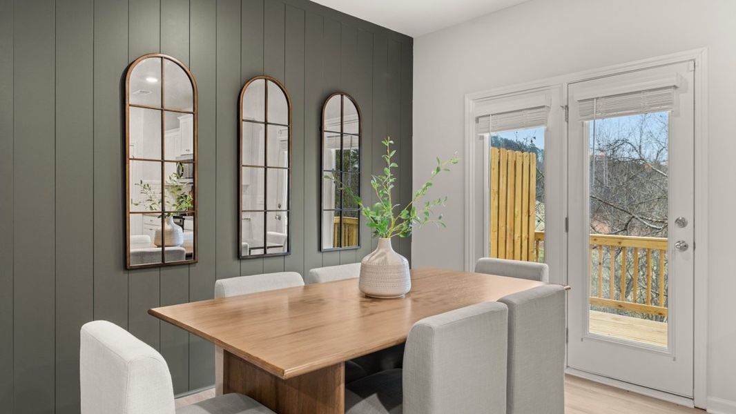 Representative furnished interior of a home built from the Sudbury 24' Townhome by D.R. Horton in Mountain Park, Dahlonega (Image 9).