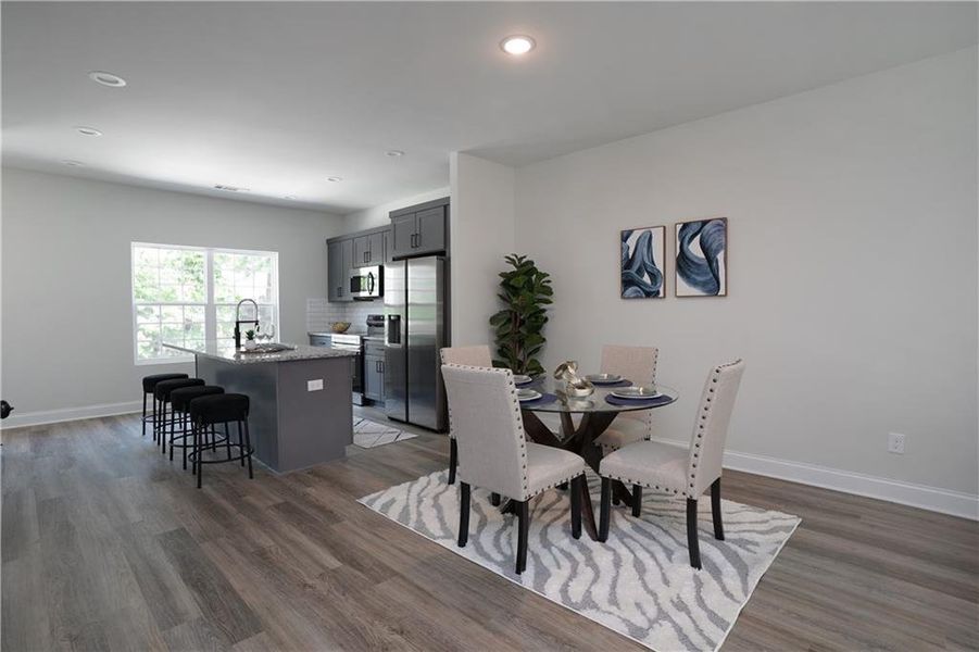 Furnished interior view inside a new home in , Stone Mountain (Image 9).