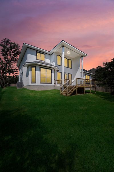 Representative exterior details of a home built from the The Travis by Whitestone Custom Homes in Johnson Ranch, Bulverde (Image 34).