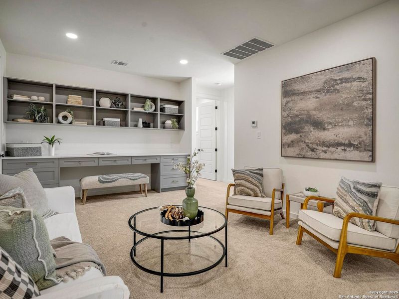 Furnished interior view inside a new home in , San Antonio (Image 13). Furnished interior view inside a new home in , San Antonio (Image 13).