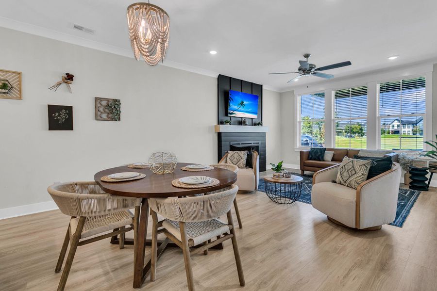 Furnished interior view inside a new home in , Summerville (Image 7).