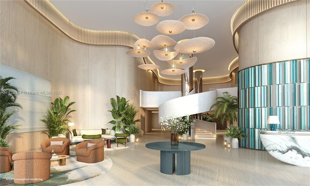 Furnished interior view inside a new home in , Pompano Beach (Image 5).