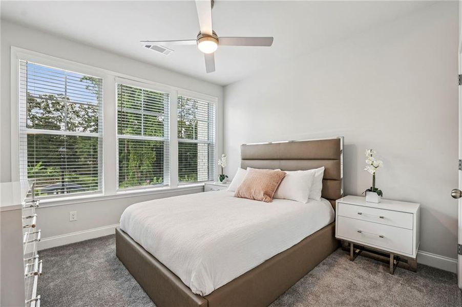 Furnished interior view inside a new home in Town Center Overlook, Peachtree Corners (Image 17).