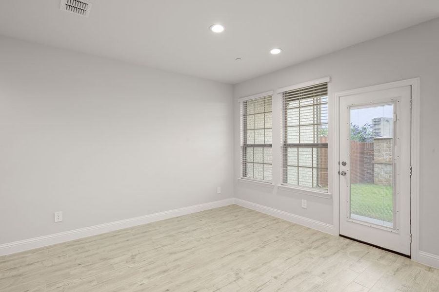 Representative exterior photo of a completed home built from the Bridgeport by Impression Homes in Main Street Village, Mansfield, TX (Image 11). Representative exterior photo of a completed home built from the Bridgeport by Impression Homes in Main Street Village, Mansfield, TX (Image 11).