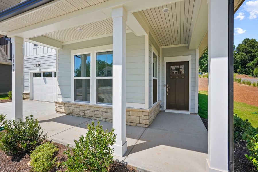 Exterior details and patio area of a home in Elmbrook, Indian Trail (Image 35). Exterior details and patio area of a home in Elmbrook, Indian Trail (Image 35).