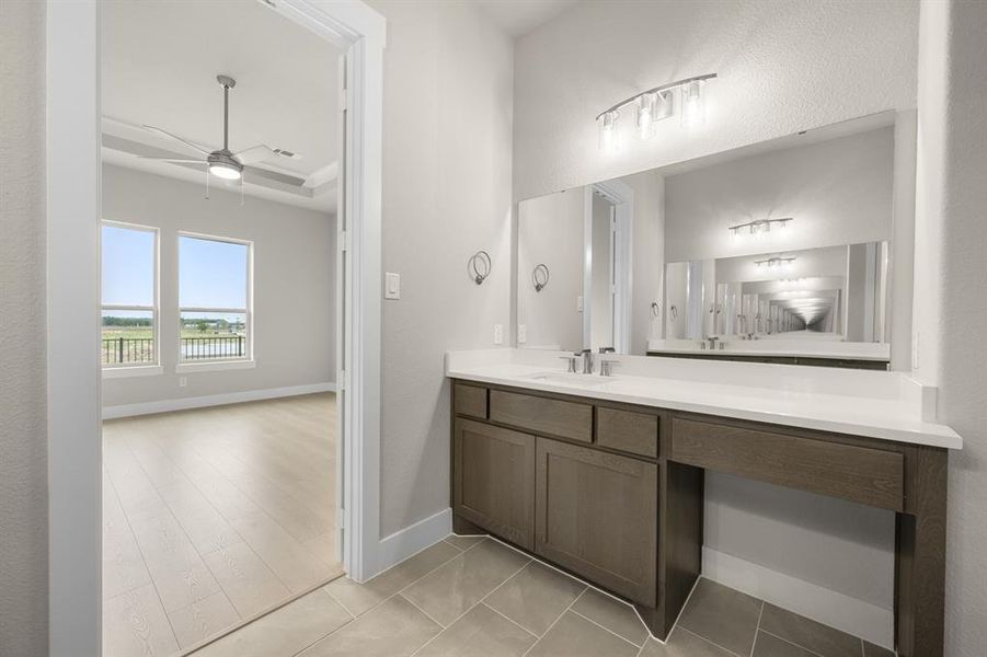 Furnished interior view inside a new home in Ladera at Timberbrook, Justin (Image 11). Furnished interior view inside a new home in Ladera at Timberbrook, Justin (Image 11).