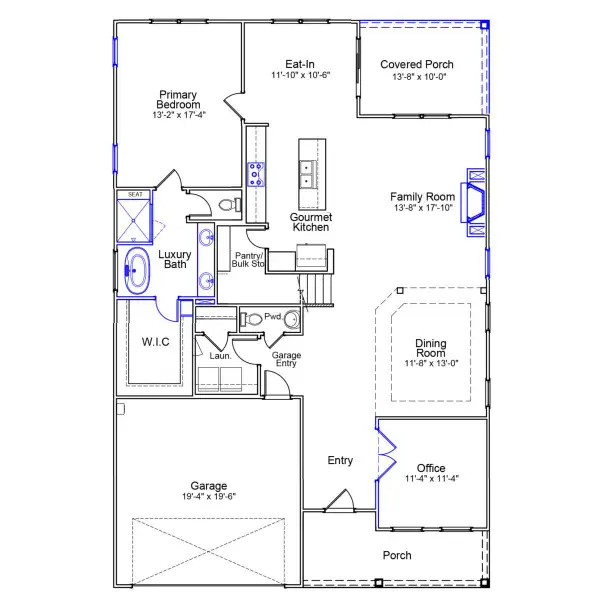 2D floor plan layout of this home in Gates at Windermere, Blythewood, SC (Image 2). 2D floor plan layout of this home in Gates at Windermere, Blythewood, SC (Image 2).
