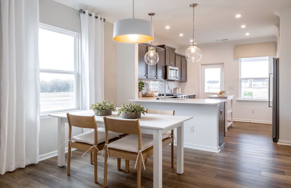 Furnished interior view inside a new home in Parkside Crossing, Charlotte (Image 25).