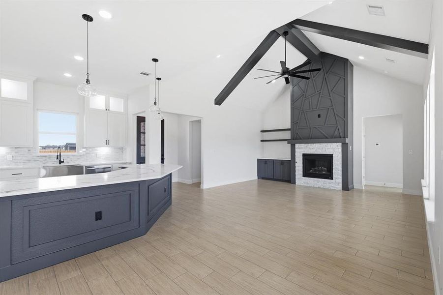 Furnished interior view inside a new home in , Sanger (Image 7).