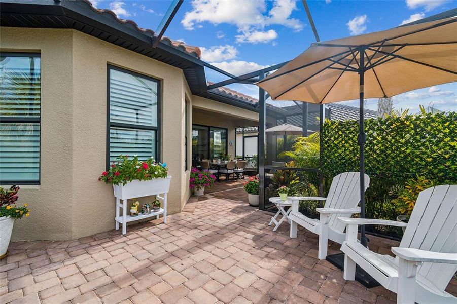 Exterior details and patio area of a home in , Wesley Chapel (Image 22).