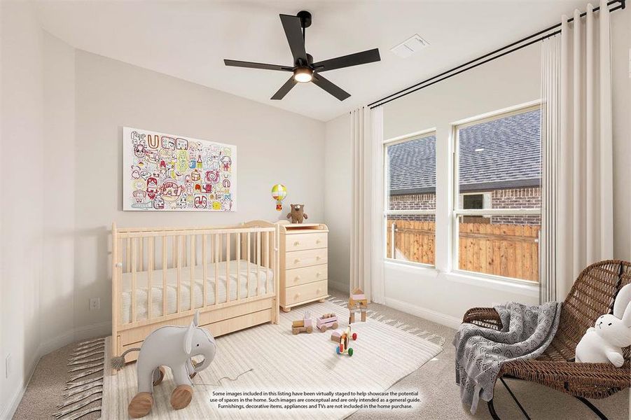Furnished interior view inside a new home in The Retreat at North Grove 60, Waxahachie (Image 10).
